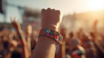 A Lively Concert Wristband Design Template photo