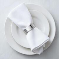 A Sophisticated Dinner Napkin Template photo