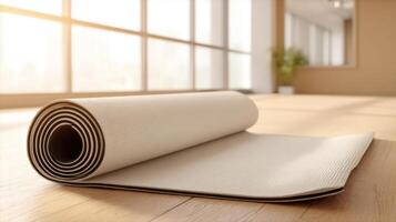 Calm And Simple Yoga Mat Template photo