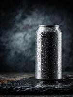 Contemporary And Cool Clear Beer Can Template photo