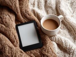 Comfortable Ereader Screen Template for Book Covers photo