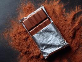 A High End Chocolate Bar Wrapper Template photo