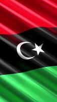 Libya - waving vertical flag video