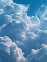 A Few Fair Weather Cumulus Clouds Spread Across The Sky photo