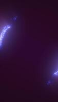 Vibrant glowing DNA spiral with scattered particles and empty space in the center video