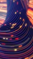 Abstract digital streams of colorful lines and lights curving dynamically, representing speed and futuristic technology video