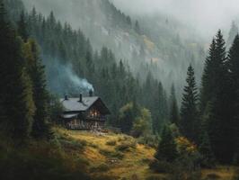 A Faraway Mountain Lodge Offering Complete Privacy photo