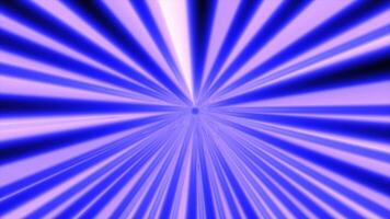 Blue radial light burst forming a symmetrical tunnel with intense central glow and vibrant beams video