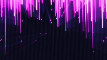 resumen digital antecedentes con vertical magenta ligero caminos creando un dinámica, futurista túnel efecto video