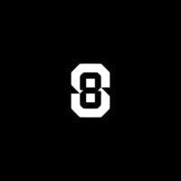 monogram letter S8 or 8s logo concept vector