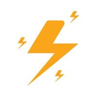 Bold flash icon with sharp lightning bolt design symbolizing speed, energy, and power. Ideal for tech, alerts, electricity, and UI in clean line and fill styles. vector