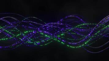neon veins dual-color particle streams loop animated background video