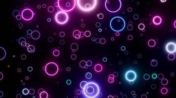 neon geometrie pulse futuristische lus geanimeerd achtergrond video