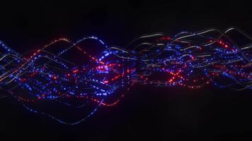 electric veins dual-color particle streams loop animated background video