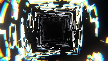 White Framework of Changing Abstract Forms Background VJ Loop in 4K video