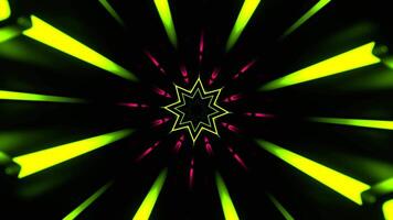 Light Green and Pink Pulse Neon Arcade in Endless Flow Background VJ Loop in 4K video