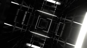 White Mirror Abstract Fantasy Neon Space Background VJ Loop in 4K video