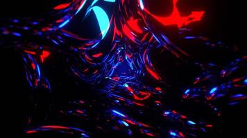 Red and Blue Abstract Fantasy Portal Beyond Perception Background VJ Loop in 4K video