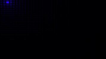Pulsating point in a pixel grid blue video