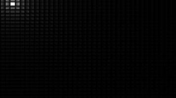 Pulsating point in a pixel grid white video