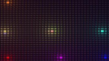 Pulsating point in a pixel grid video