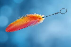 Feather on a String photo