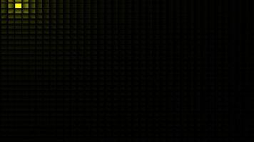 Pulsating point in a pixel grid yellow video