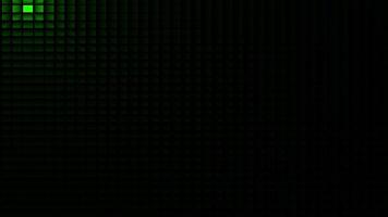Pulsating point in a pixel grid green video