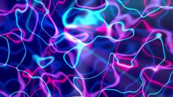 Abstract neon lines create a vibrant and dynamic background video