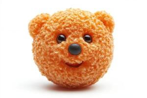 A teddy bear with a big smile on its face photo