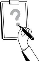 A sketchy style illustration representing query vector