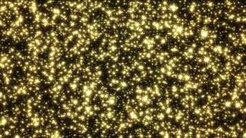 Particles and twinkling particles of stars. reward, party and presentation. loop video