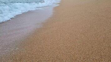 Serene Coastal Shoreline with Gentle Waves and Sandy Beach for Tranquility and Nature Themes video