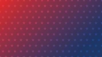 Blue and red concept USA flag abstract background with stars pattern. vector