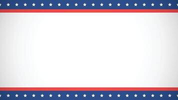 US flag symbols background border frame with copy space for text. . vector