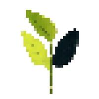 illustration of stylized leaves depicting freshness and nature in a modern digital design format vector