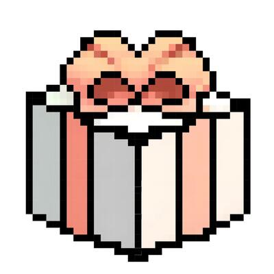 Gift box with heart-shaped lid and colorful wrapping design