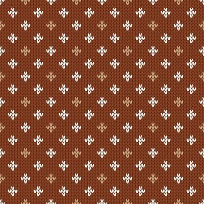 Winter knitted seamless pattern with dots. Norwegian style sweater. Wool texture, illustration. Traditional background holiday