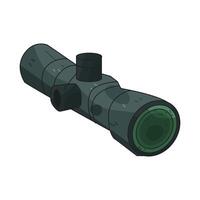 Illustration of Military Scope vector