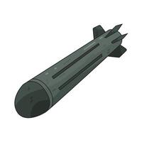Illustration of torpedo vector
