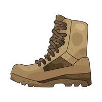 Illustration of Military Combat Boot vector