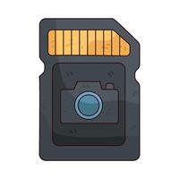 Illustration of Camera Memory Card vector