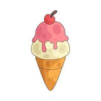 Delicious Ice Cream Cone vector