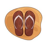 Illustration of flip flops vector