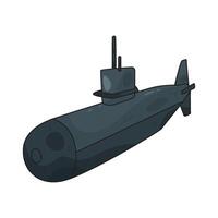 Illustration of a Submarine vector