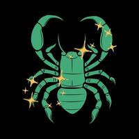 Astrological Symbol of Scorpio Zodiac and Horoscope Magic vector