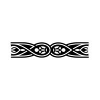 Elegant Celtic Knot Border, Minimalist Black and Cream vector