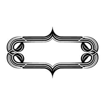 Retro Frame Geometric on White Background vector