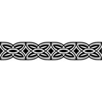 Decorative Black and White Border - Geometric Pattern vector