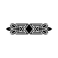 Black and White Geometric Border Elegant Decorative Element vector